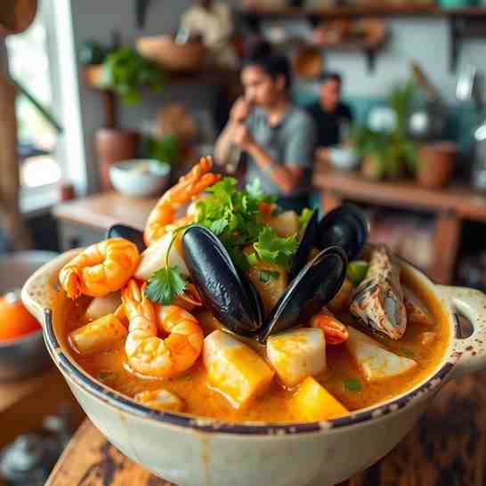 Honduran Rondón - Easy Coconut Milk Seafood Stew Recipe